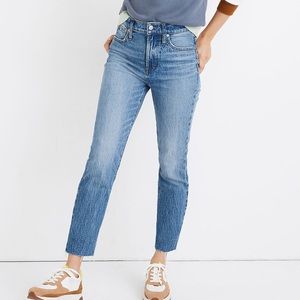 MADEWELL- The Perfect Vintage Jean in Enmore Wash Raw-Hem Edition